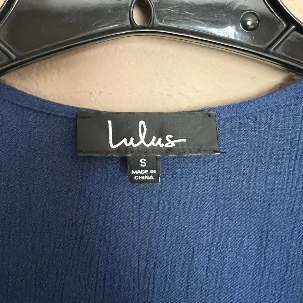 Lulu’s Tie-Front Culotte Jumpsuit with Side Slits